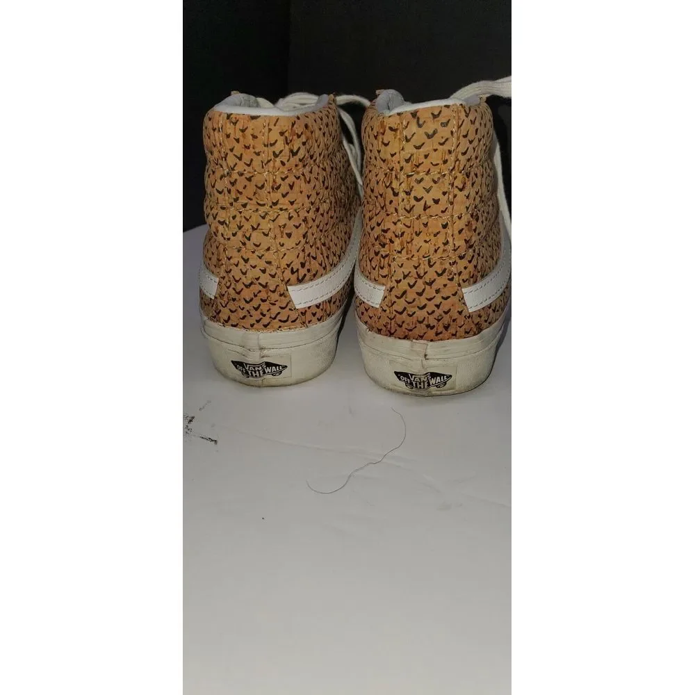 Vans Sk8‎ Hi 'SLIM' Embossed Cork Womens 6 Mens 4.5. Limited Edition Rare